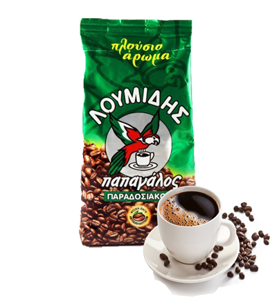 Молотый греческий кофе Papagalos