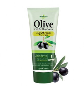 Оливковый крем для потрескавшейся кожи рук с алое