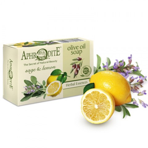 Оливковое мыло c маслом лимона и шалфея Aphrodite