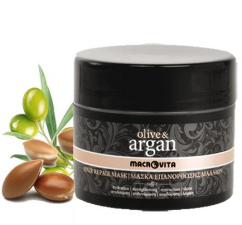 Восстанавливающая маска для волос с маслом арганы Olive argan