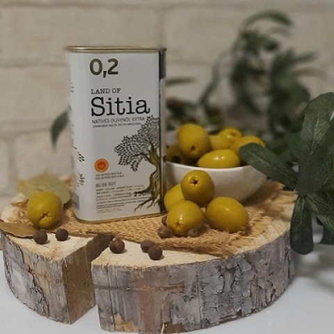 Оливковое масло SITIA Extra Virgin 0,2% P.D.O. 250 мл