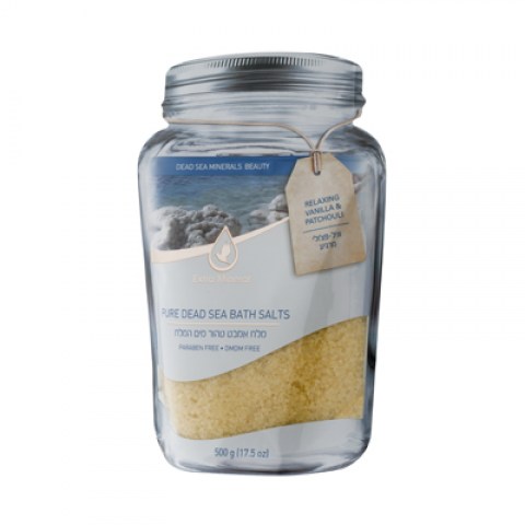Соль Мертвого моря, расслабляющая с ванилью и пачули